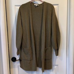 Maxwell olive green cardigan XS